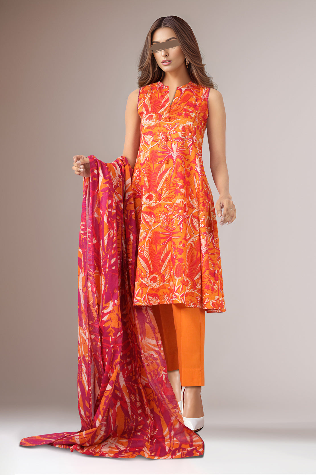 Saya Unstitched Printed Lawn 3 Piece