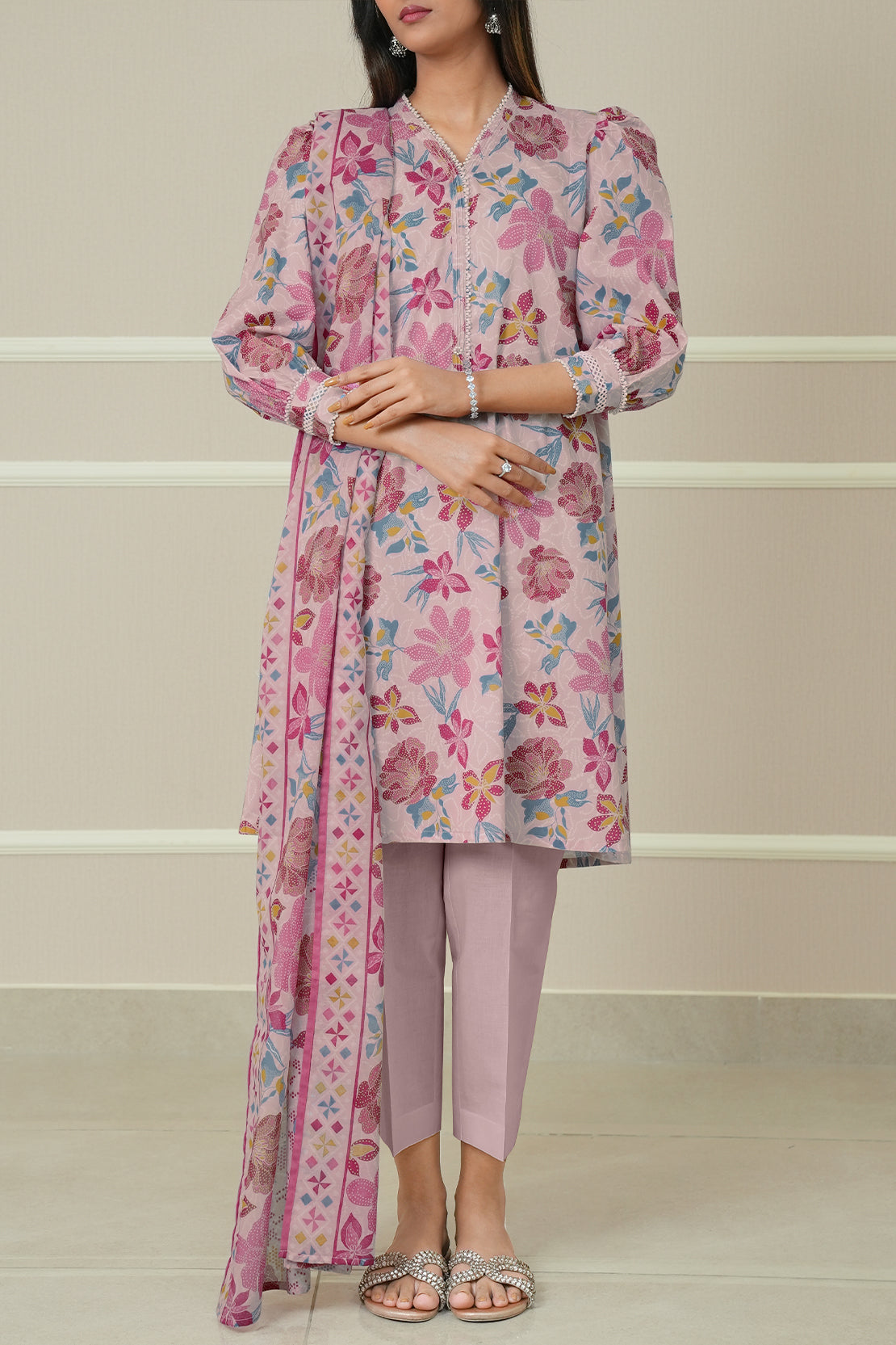 Saya Unstitched Printed Lawn 3 Piece