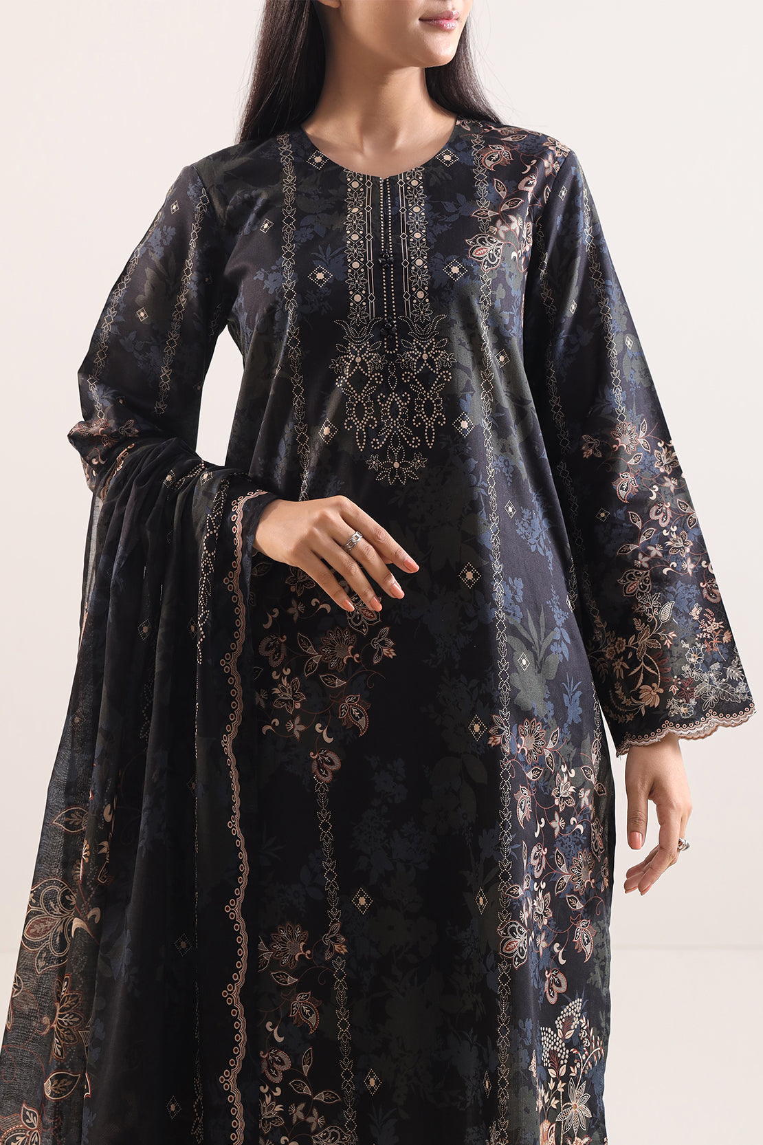Saya Unstitched Printed Lawn 3 Piece
