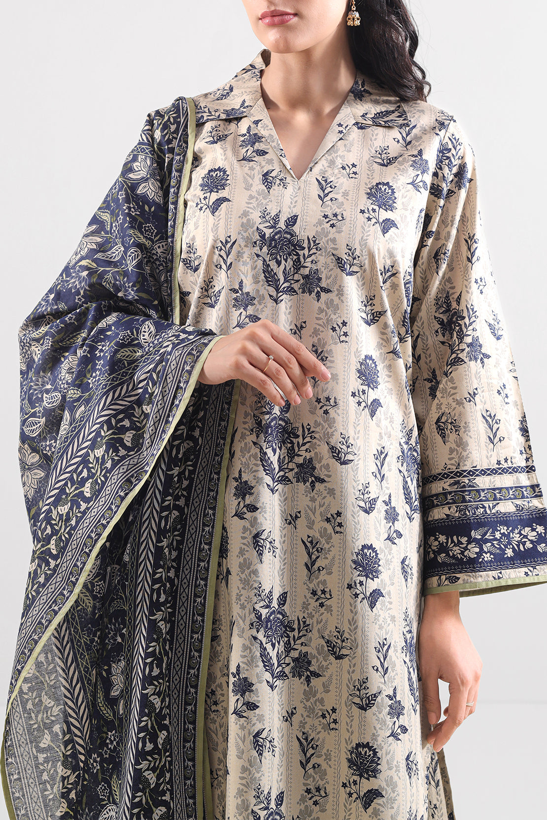 Saya Unstitched Printed Lawn 3 Piece