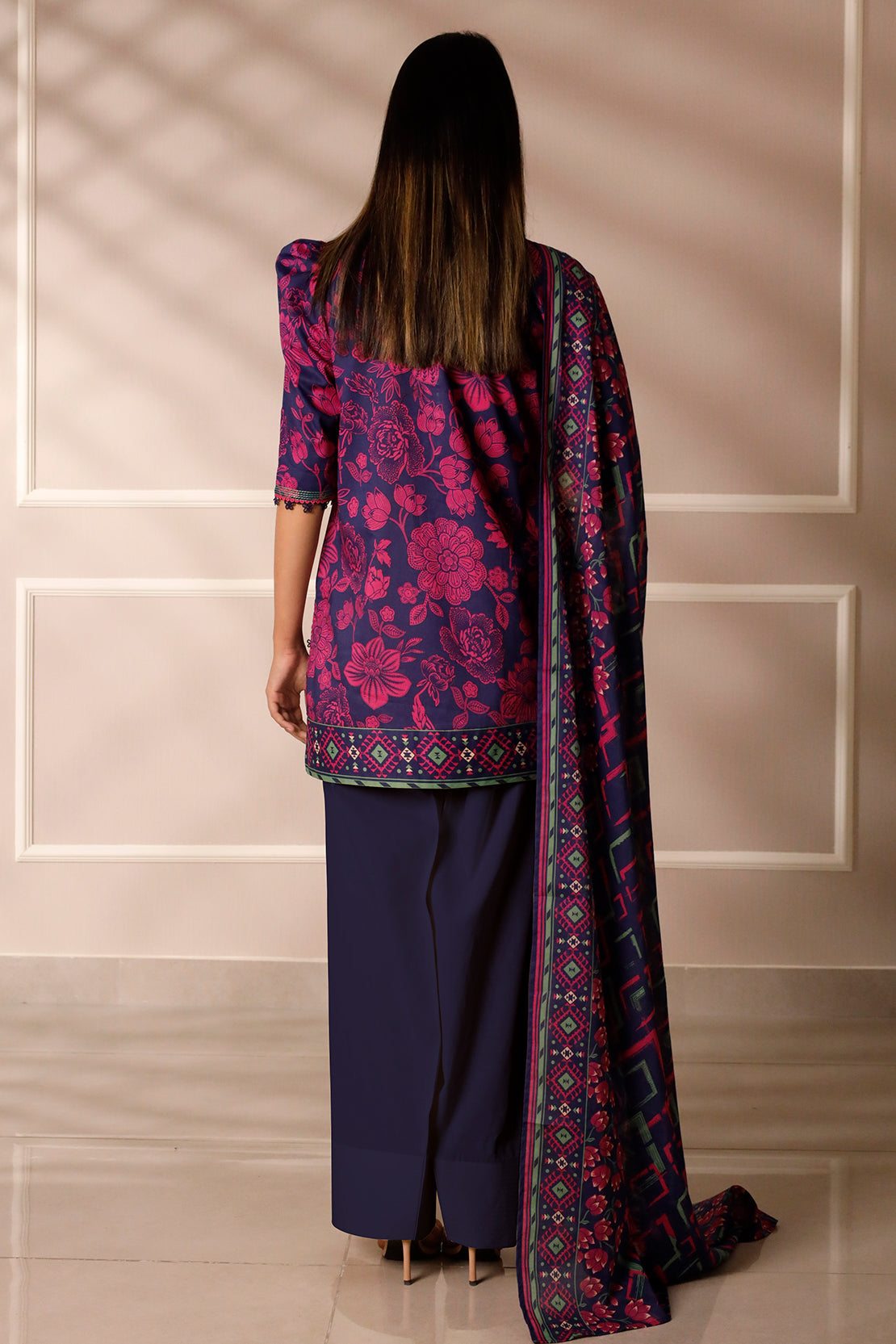 Saya Unstitched Printed Lawn 3 Piece