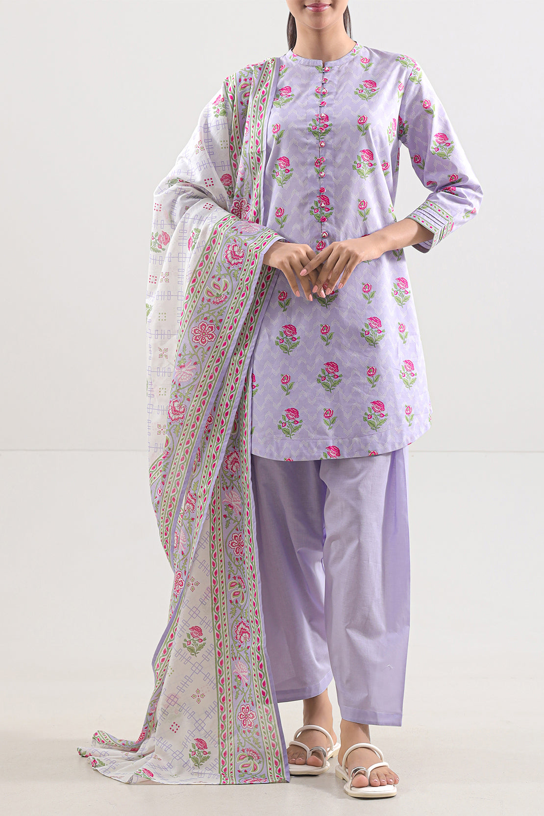 Saya Unstitched Printed Lawn 3 Piece