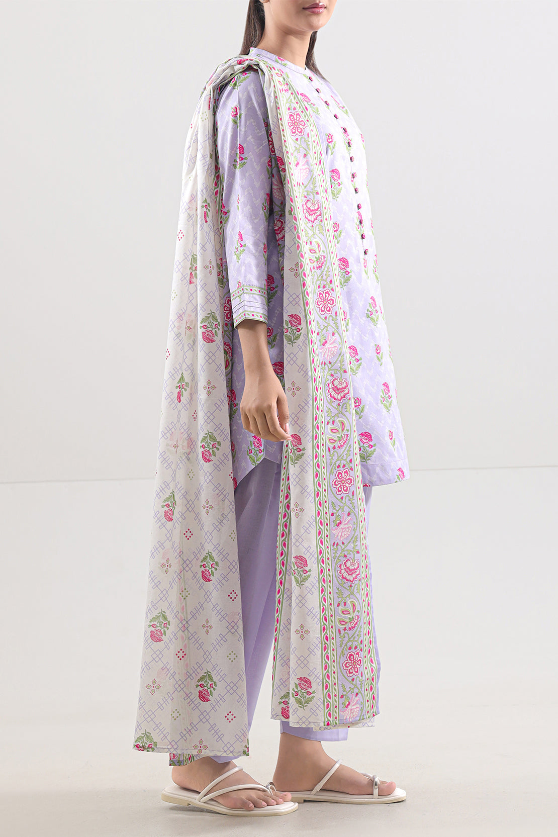 Saya Unstitched Printed Lawn 3 Piece