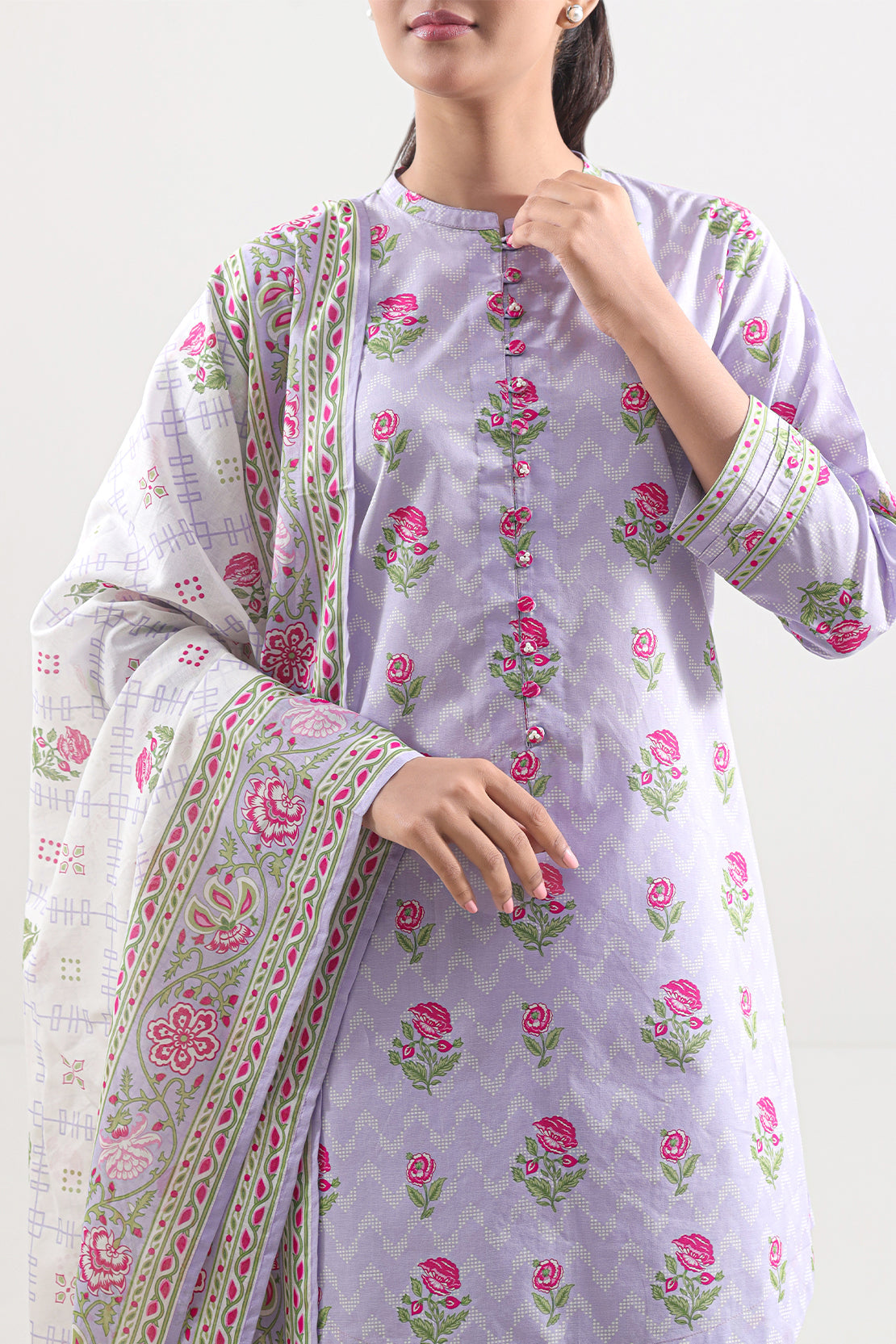 Saya Unstitched Printed Lawn 3 Piece