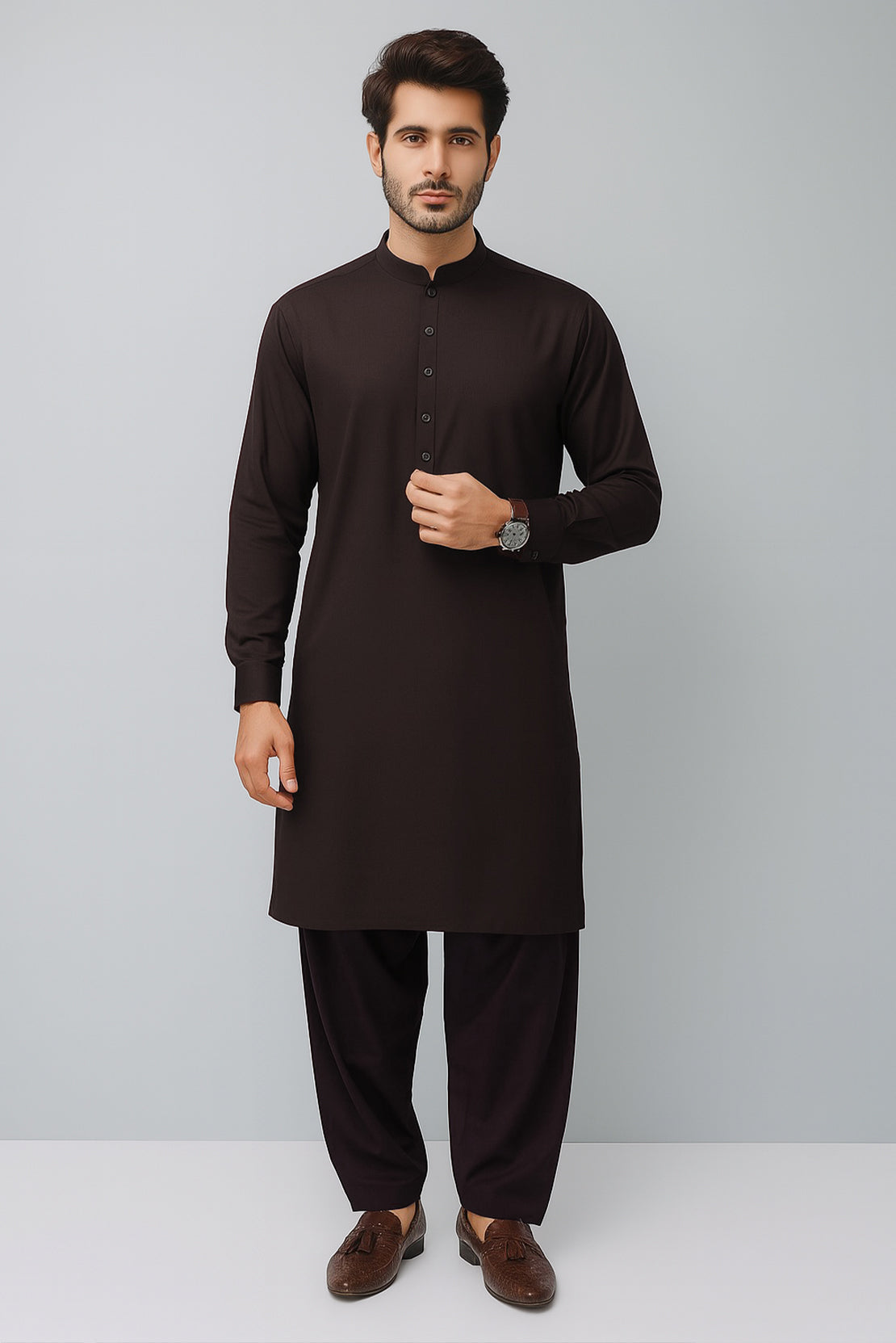 Saya Unstitched Premium Blended Wear Suit
