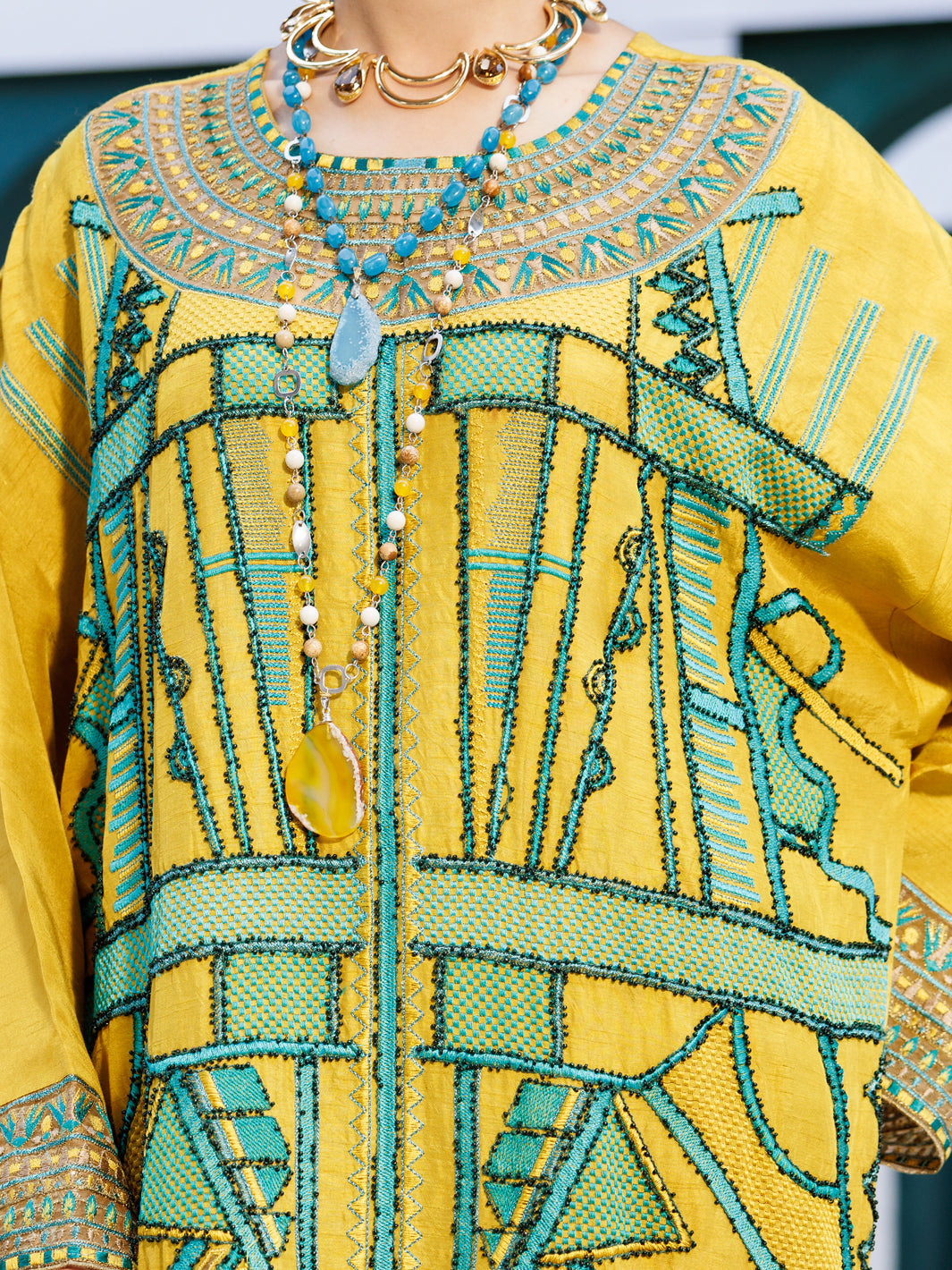 Almirah Yellow Raw Silk Formal 3Pc Stitched - AL-3PS-LS-546