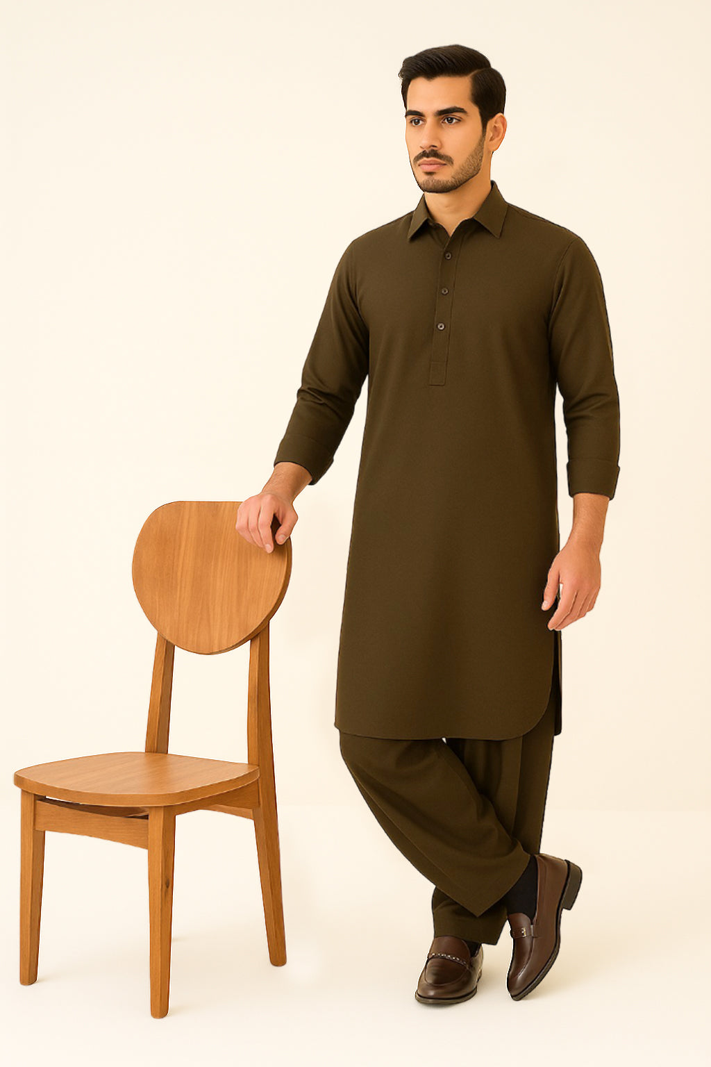 Saya Unstitched Premium Blended Wear Suit