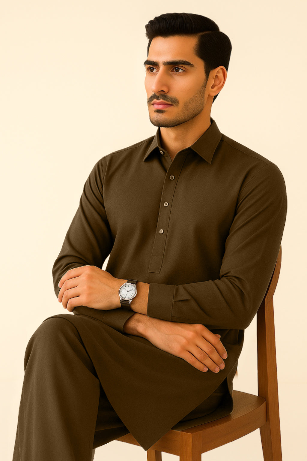 Saya Unstitched Premium Blended Wear Suit
