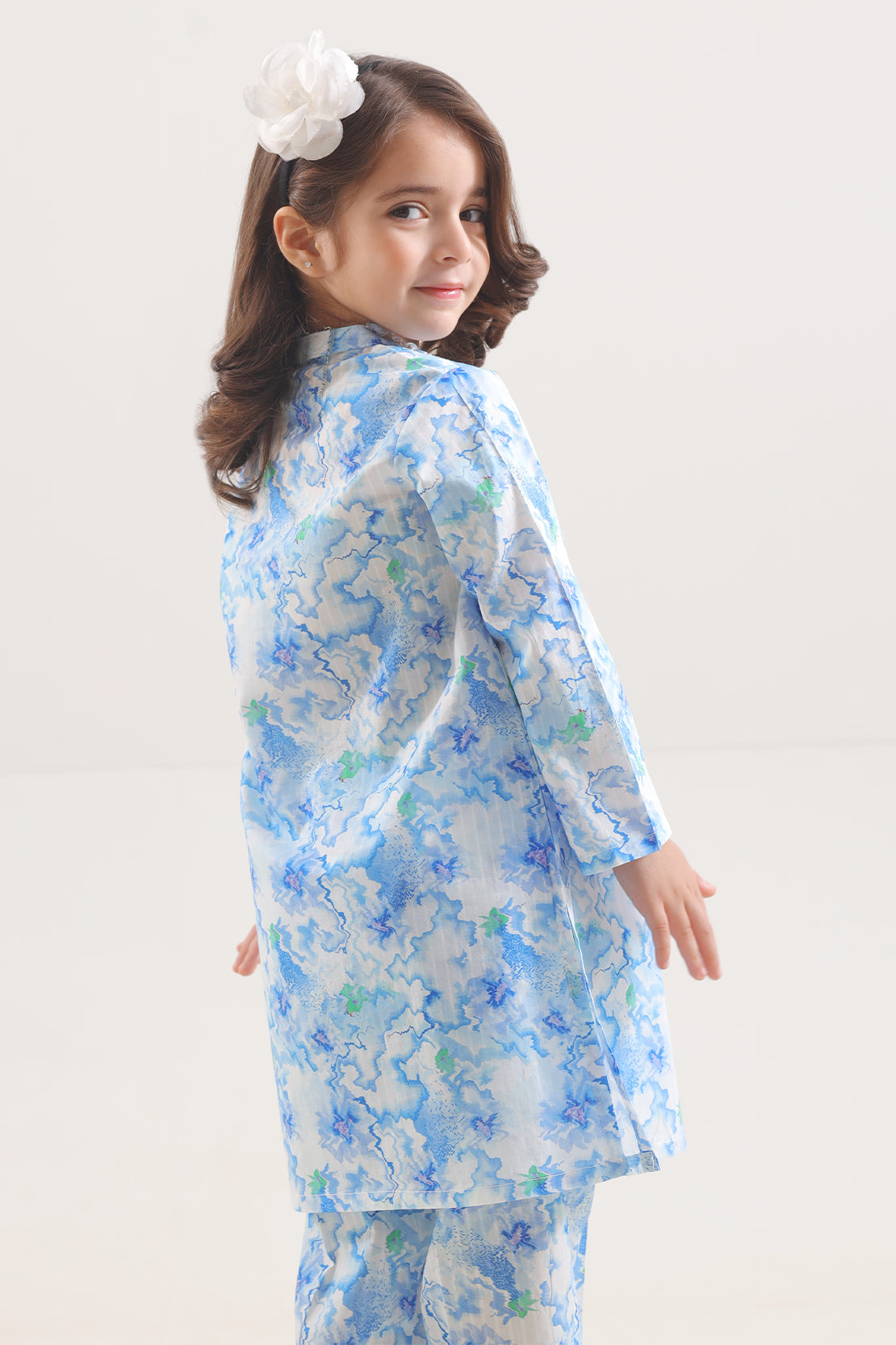 Saya Printed Lawn Stitched 2 Piece (Shirt/Trouser) For Kids