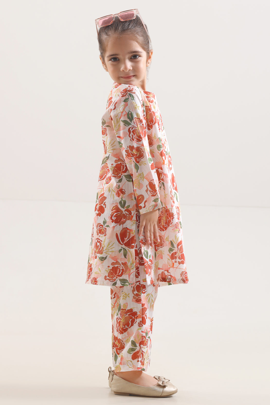Printed Lawn Stitched 2 Piece (Shirt/Trouser) For Kids