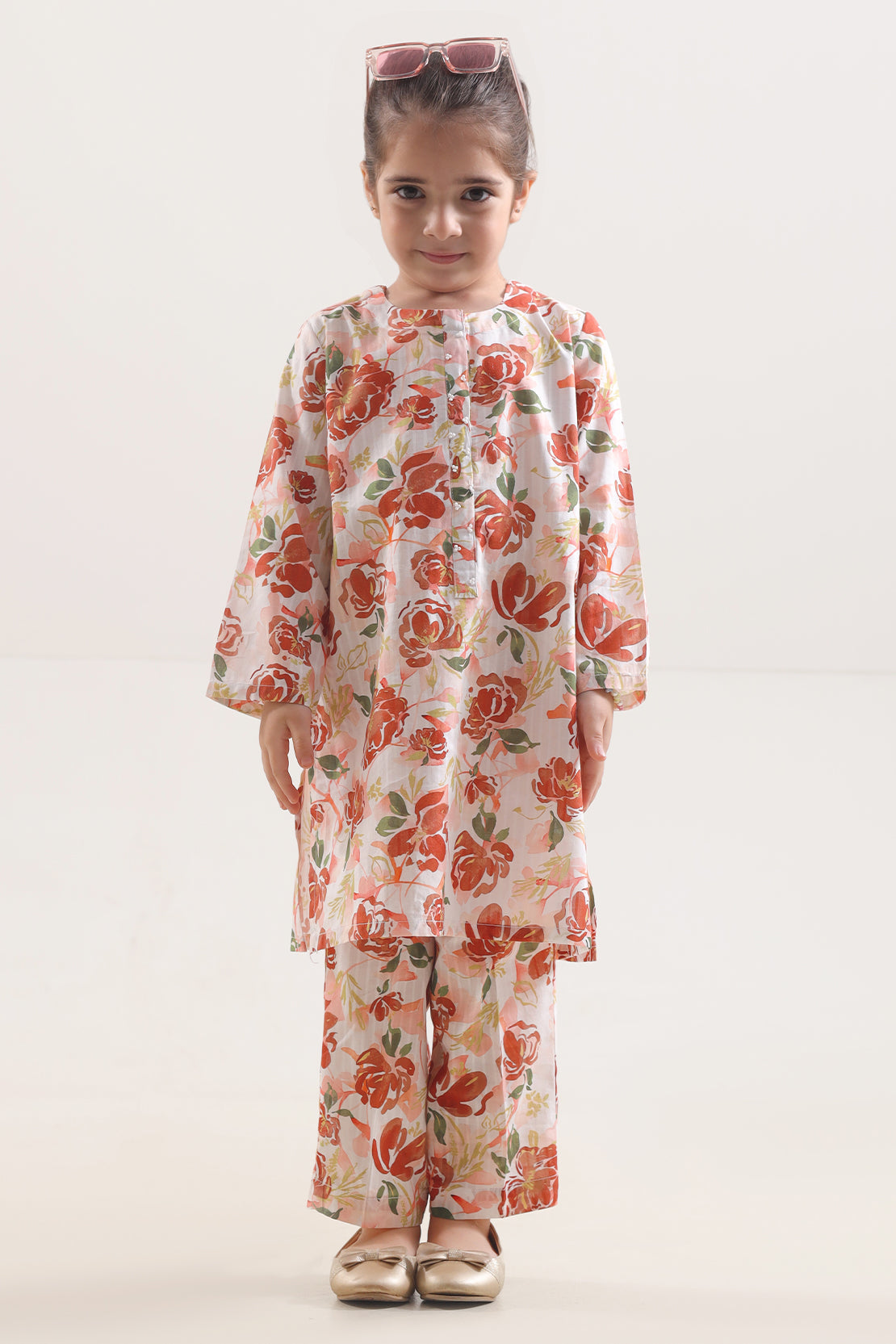 Printed Lawn Stitched 2 Piece (Shirt/Trouser) For Kids