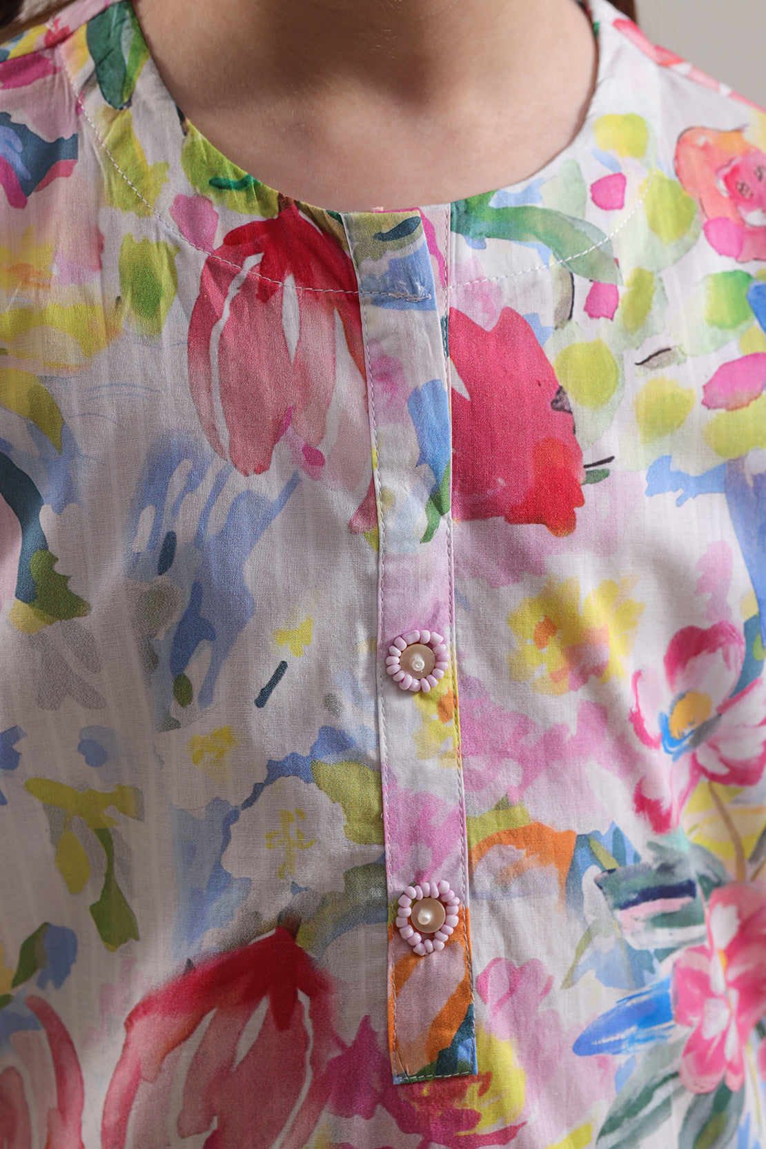 Saya Printed Lawn Stitched 2 Piece (Shirt/Trouser) For Kids