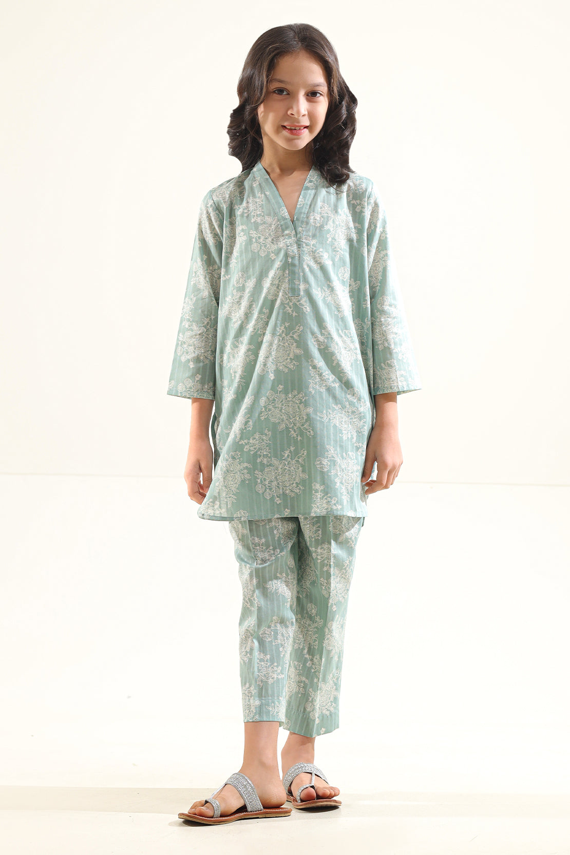 Saya Printed Lawn Stitched 2 Piece (Shirt/Trouser)  For Kids