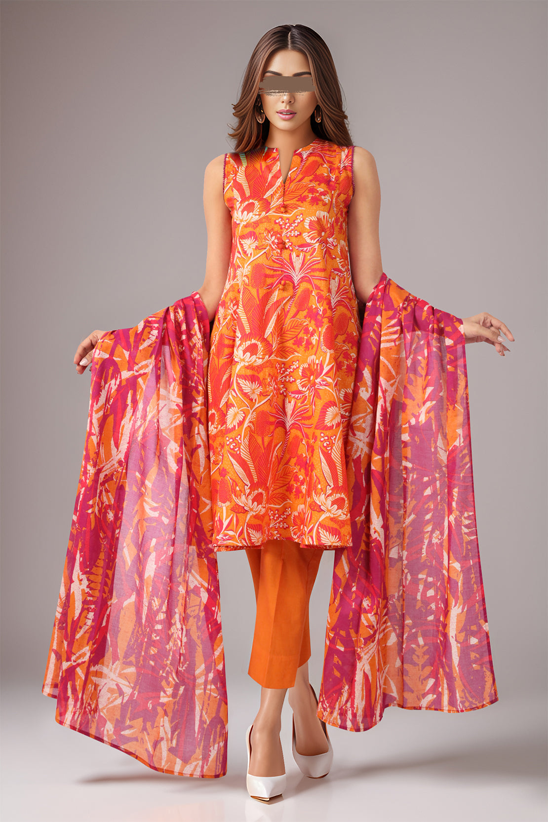Saya Unstitched Printed Lawn 3 Piece