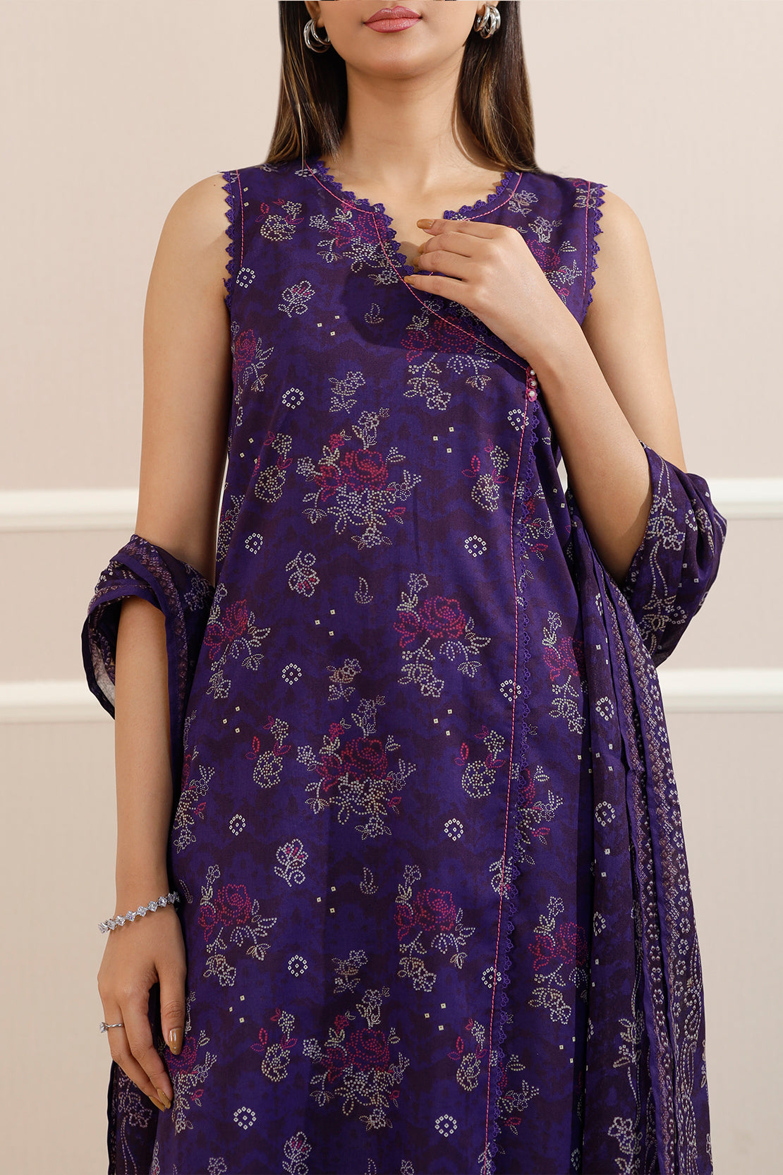 Saya Unstitched Printed Lawn 3 Piece
