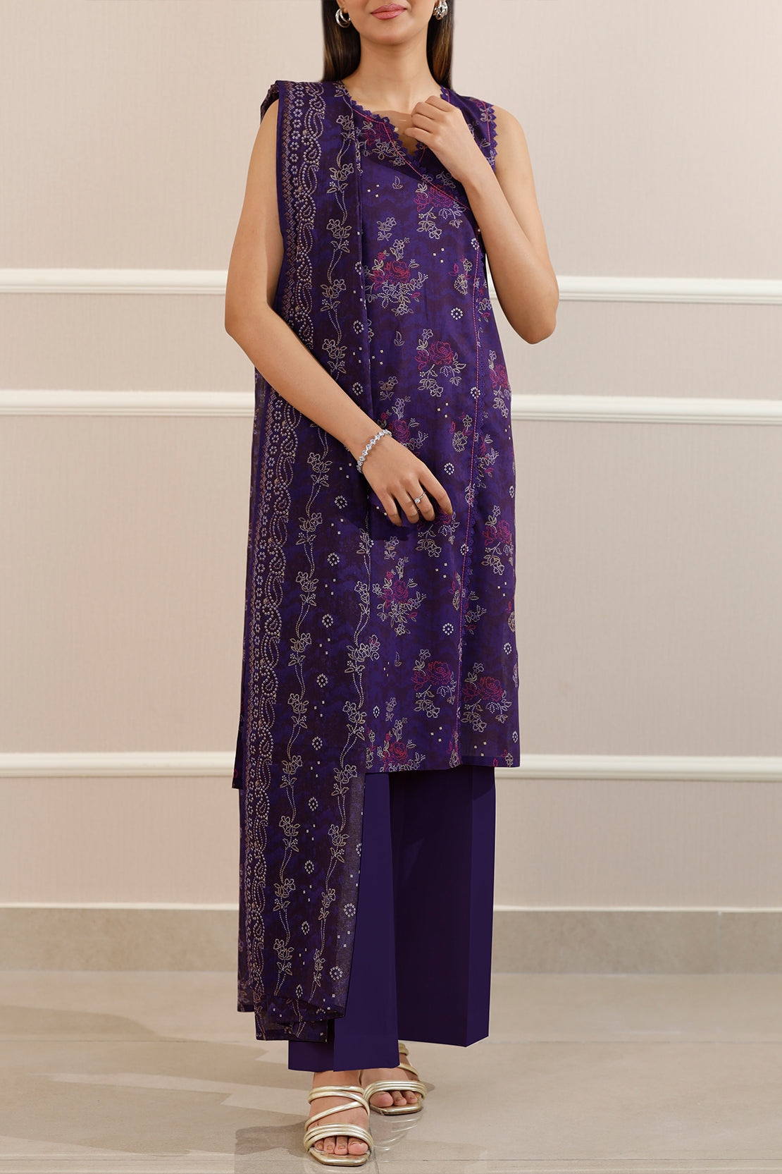 Saya Unstitched Printed Lawn 3 Piece