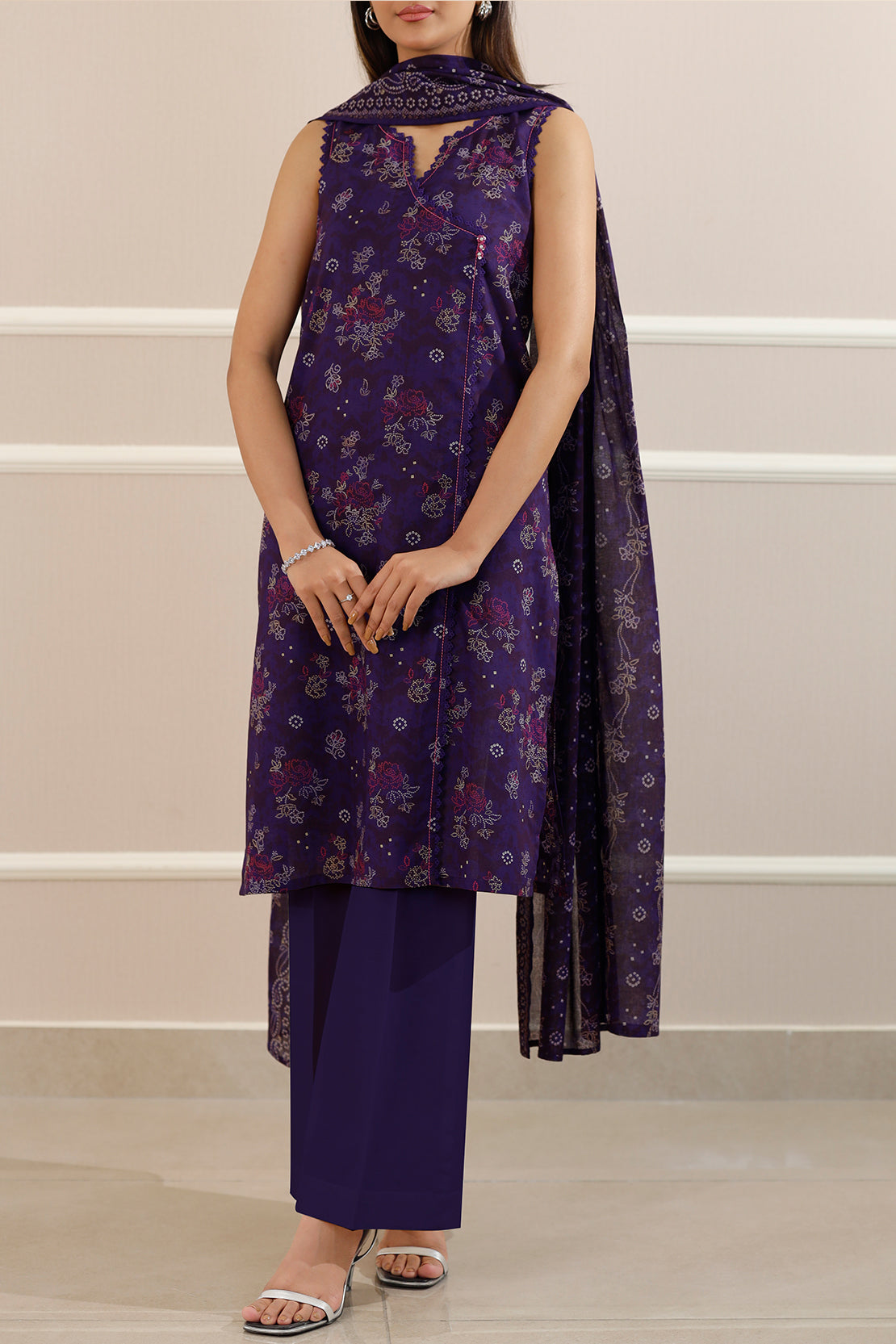 Saya Unstitched Printed Lawn 3 Piece