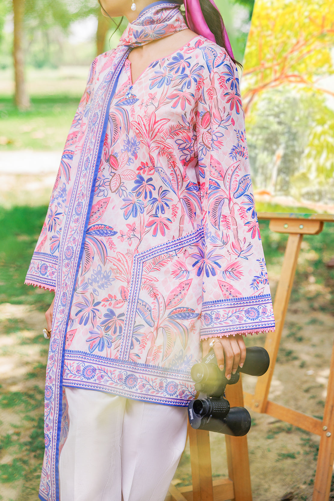 Saya Unstitched Printed Lawn 3 Piece