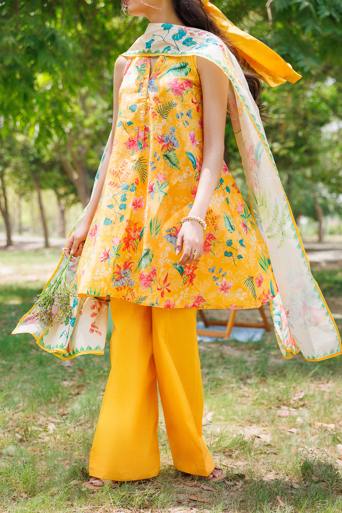 Saya Unstitched Printed Lawn 3 Piece