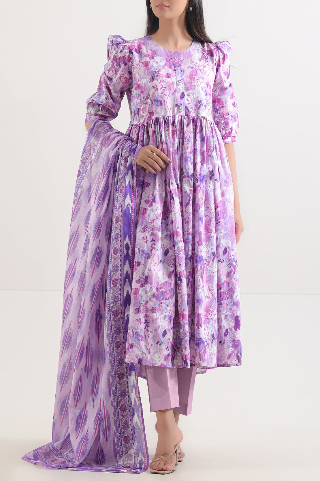 Saya Unstitched Printed Lawn 3 Piece
