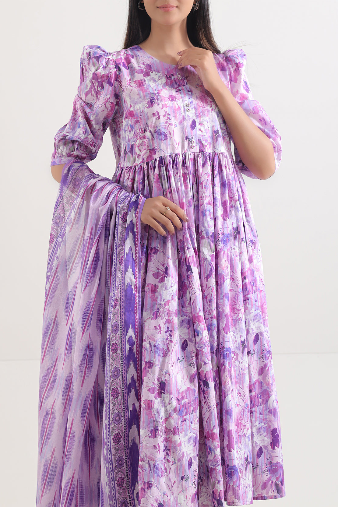 Saya Unstitched Printed Lawn 3 Piece