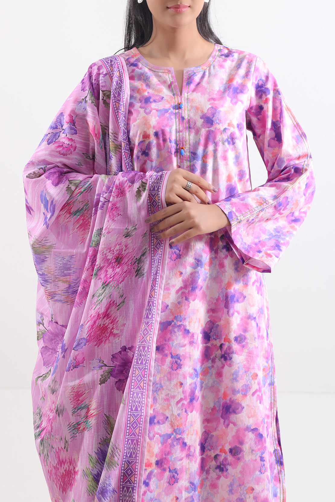 Saya Unstitched Printed Lawn 3 Piece