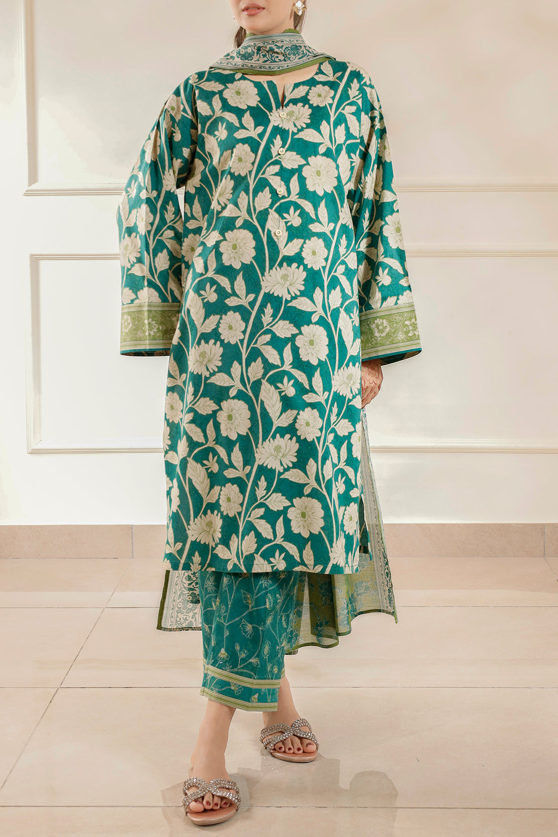 Saya Unstitched Printed Lawn 3 Piece