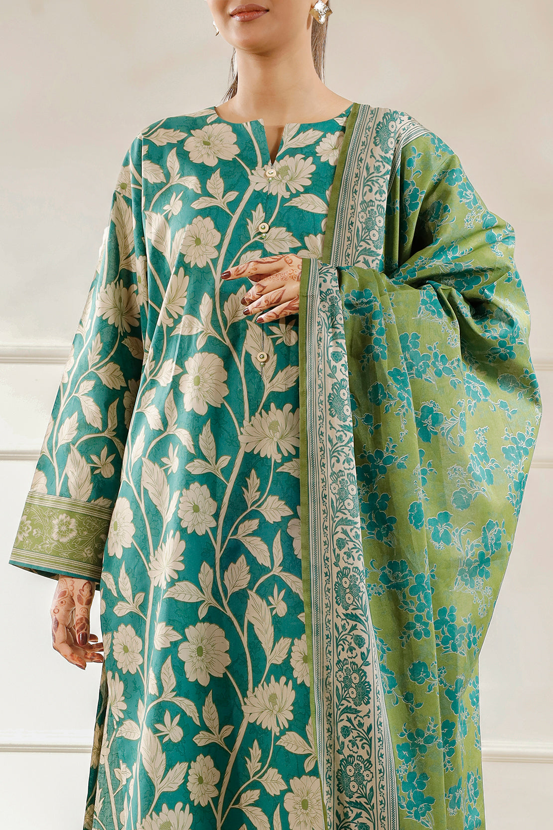 Saya Unstitched Printed Lawn 3 Piece