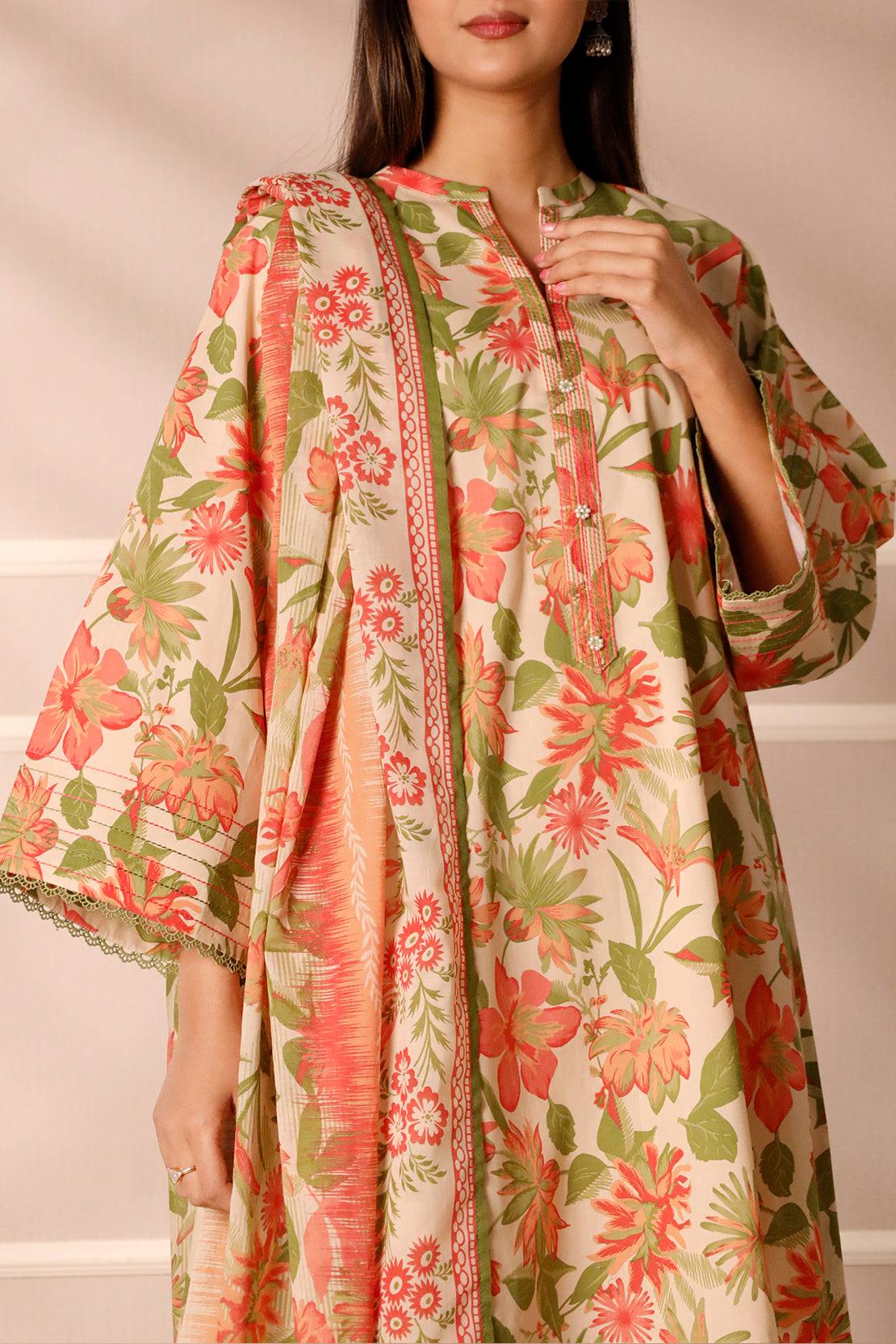 Saya Unstitched Printed Lawn 3 Piece
