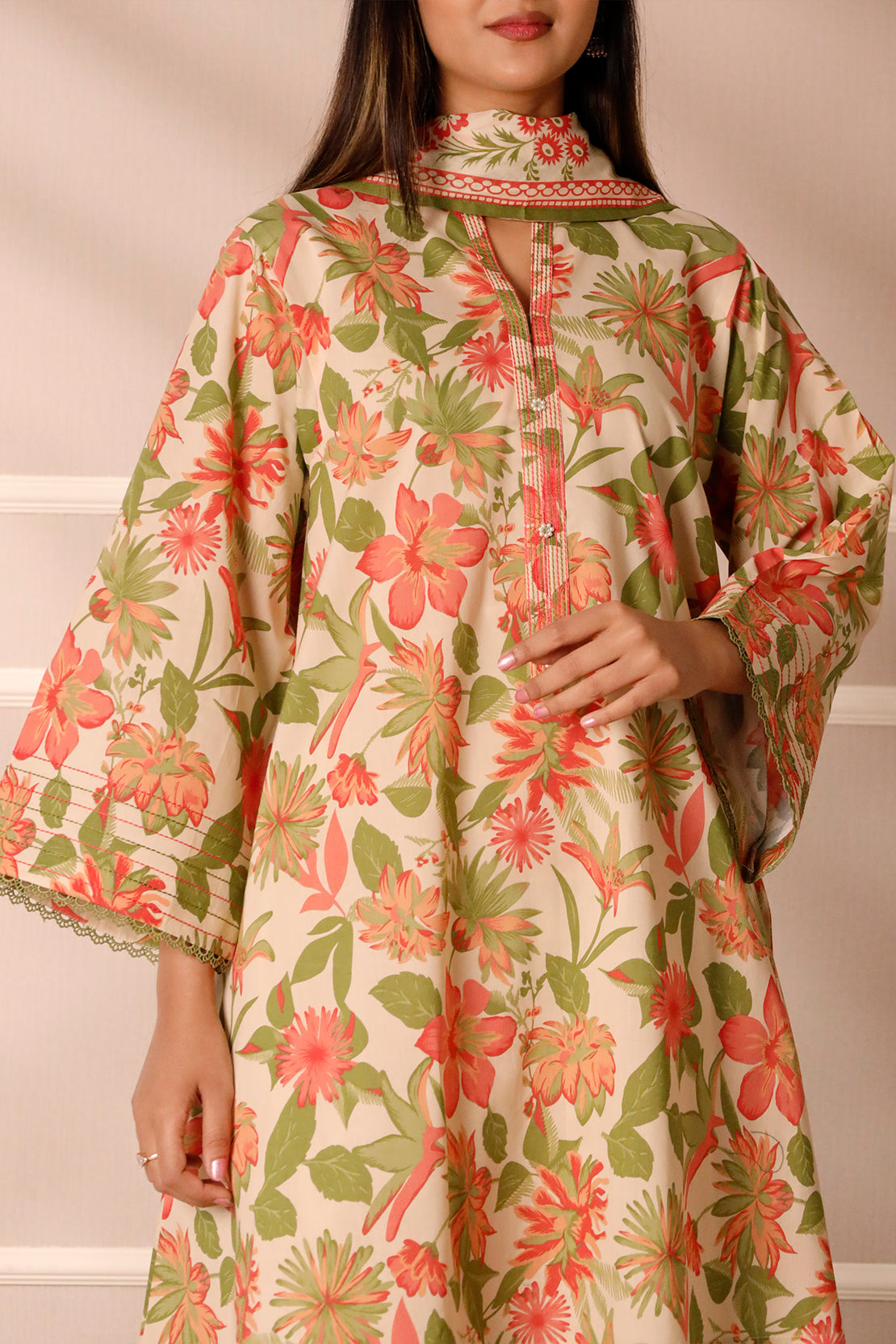 Saya Unstitched Printed Lawn 3 Piece