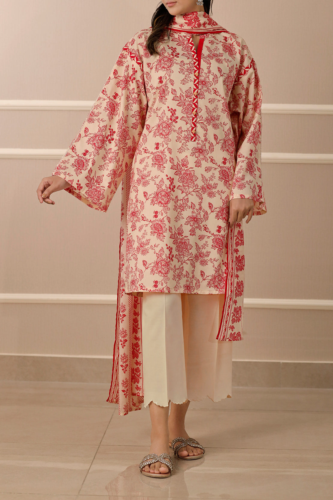 Saya Unstitched Printed Lawn 3 Piece