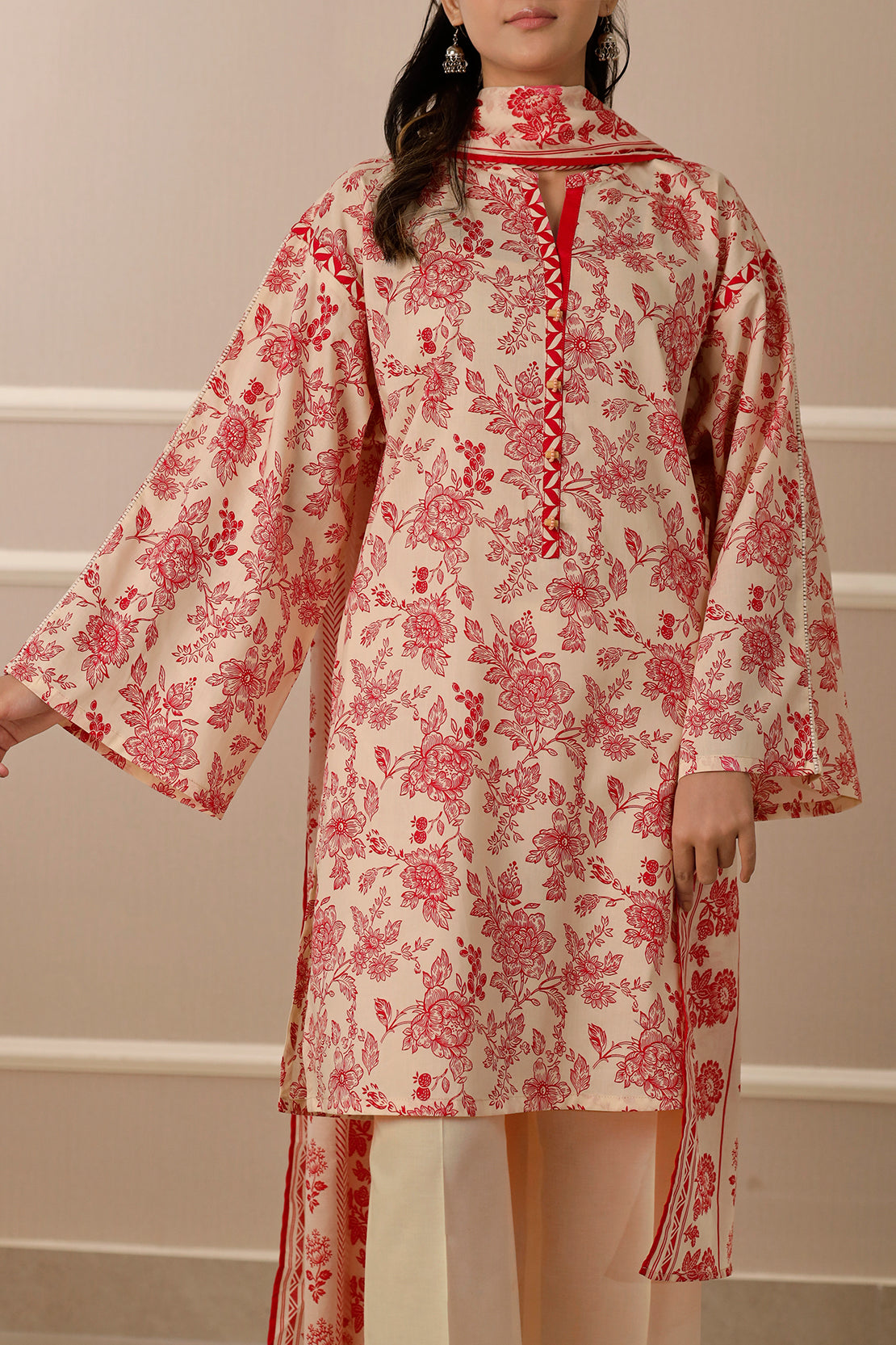 Saya Unstitched Printed Lawn 3 Piece