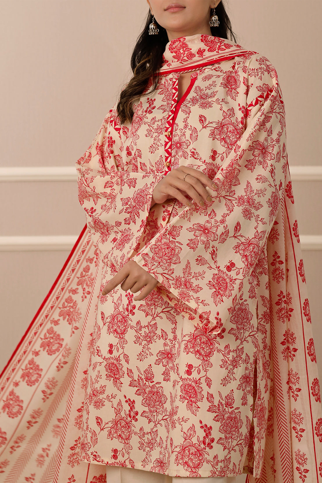 Saya Unstitched Printed Lawn 3 Piece
