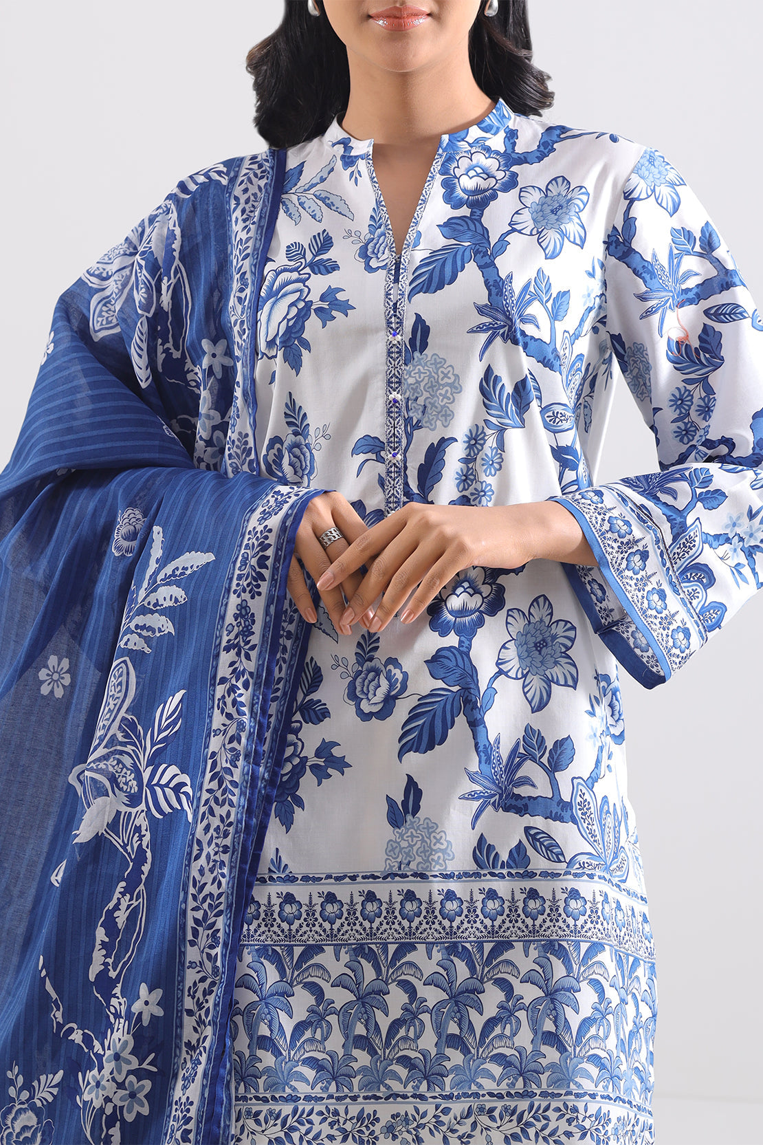 Saya Unstitched Printed Lawn 3 Piece