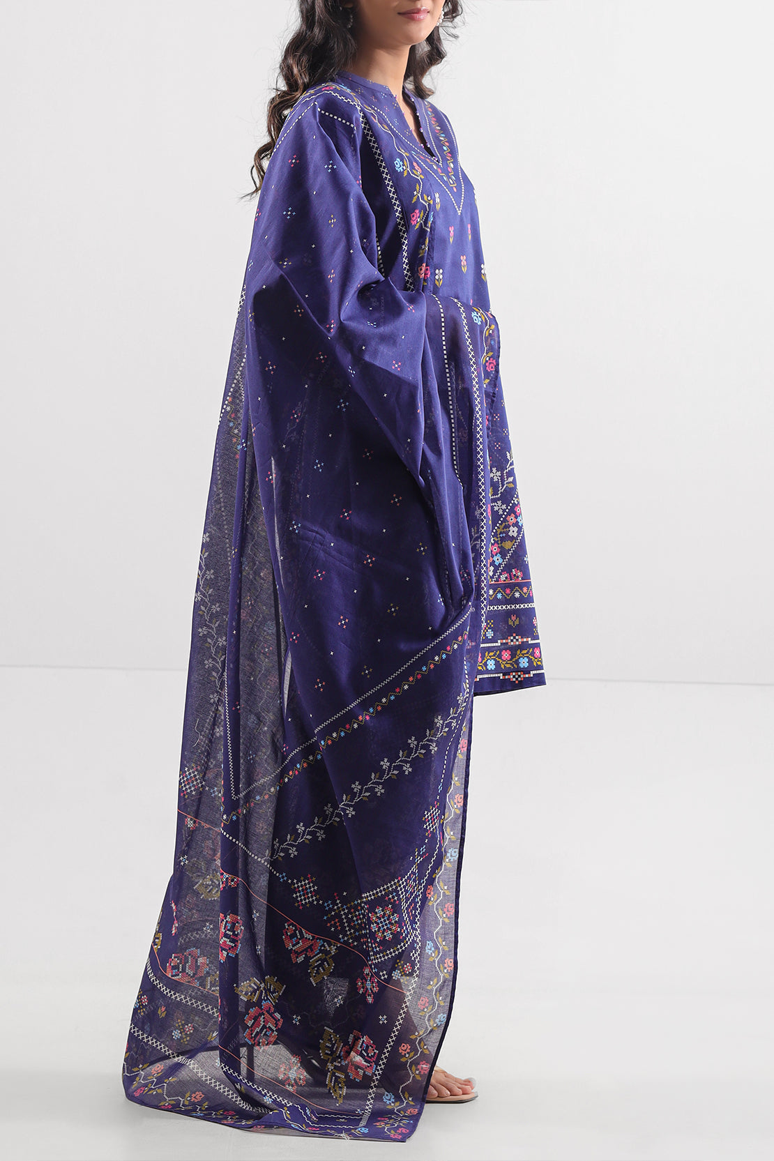 Saya Unstitched Printed Lawn 3 Piece