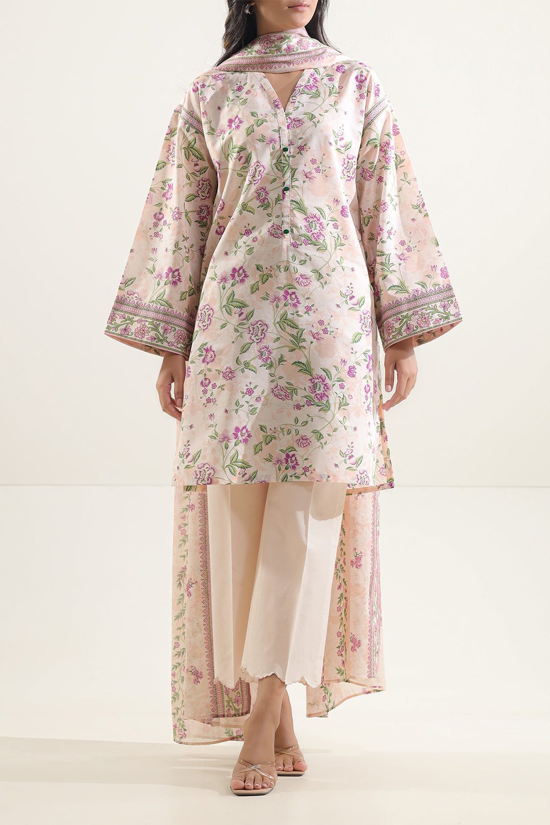 Saya Unstitched Printed Lawn 3 Piece