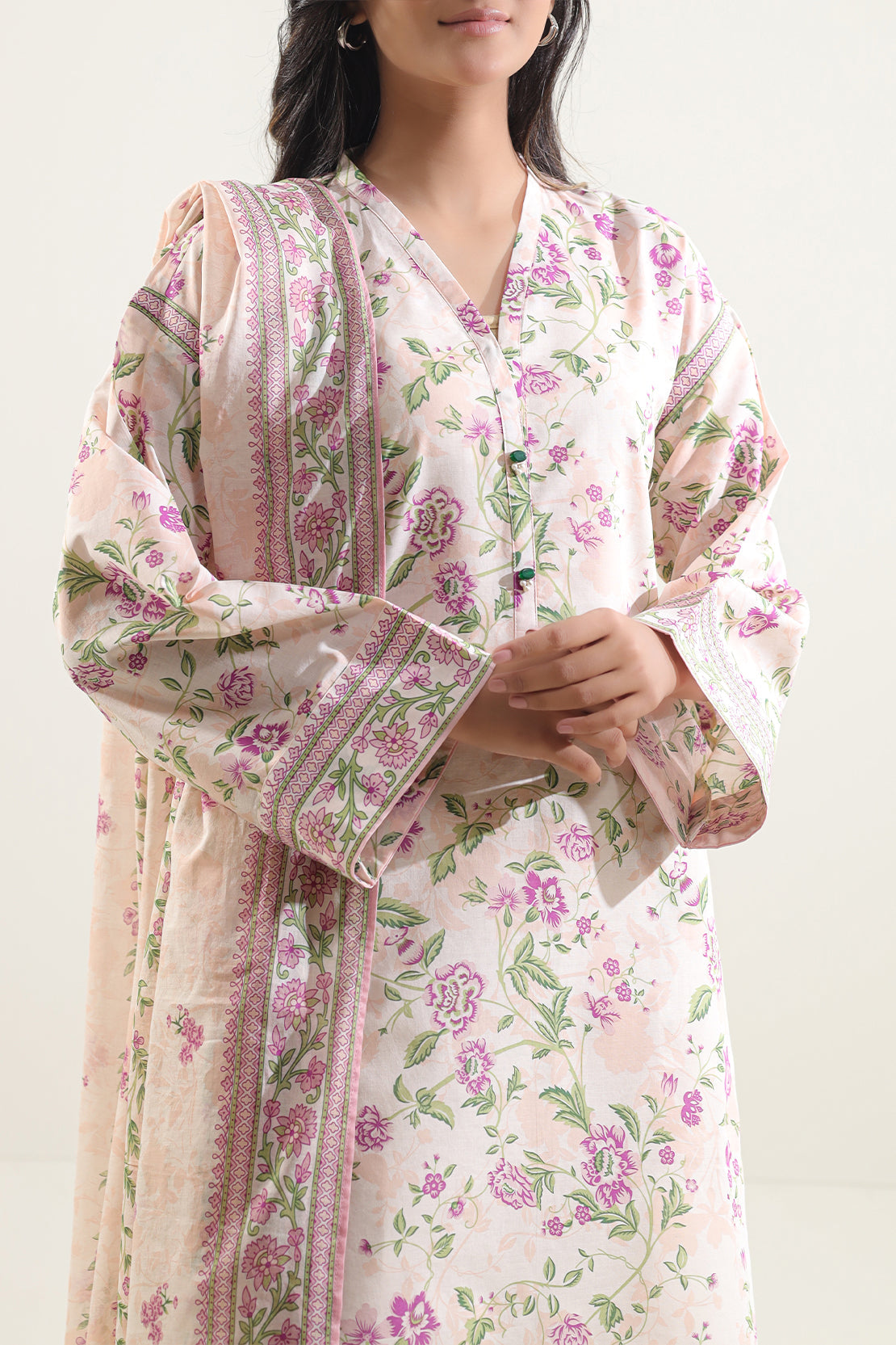 Saya Unstitched Printed Lawn 3 Piece