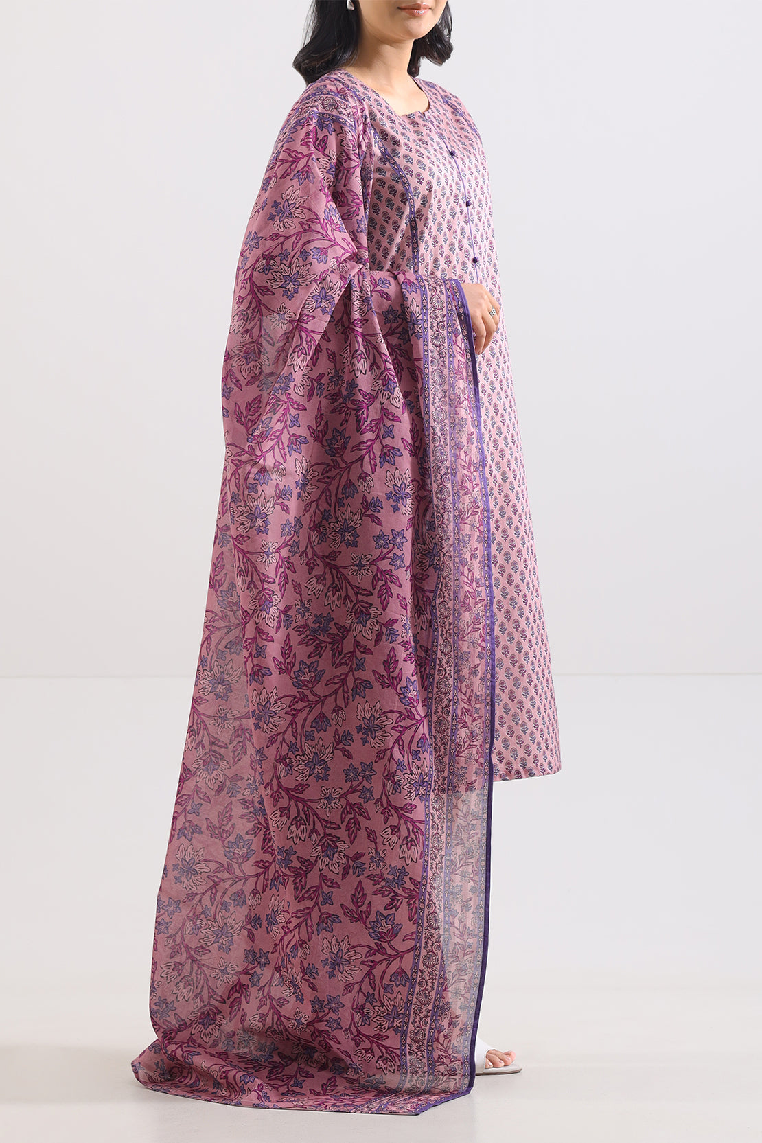Saya Unstitched Printed Lawn 3 Piece