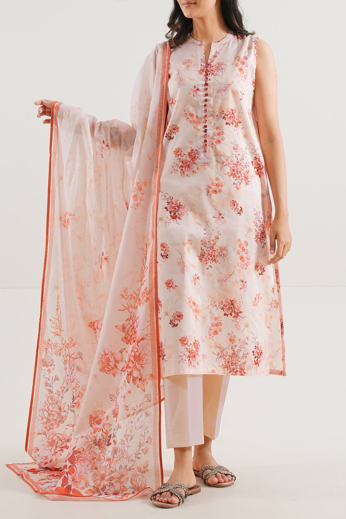 Saya Unstitched Printed Lawn 3 Piece