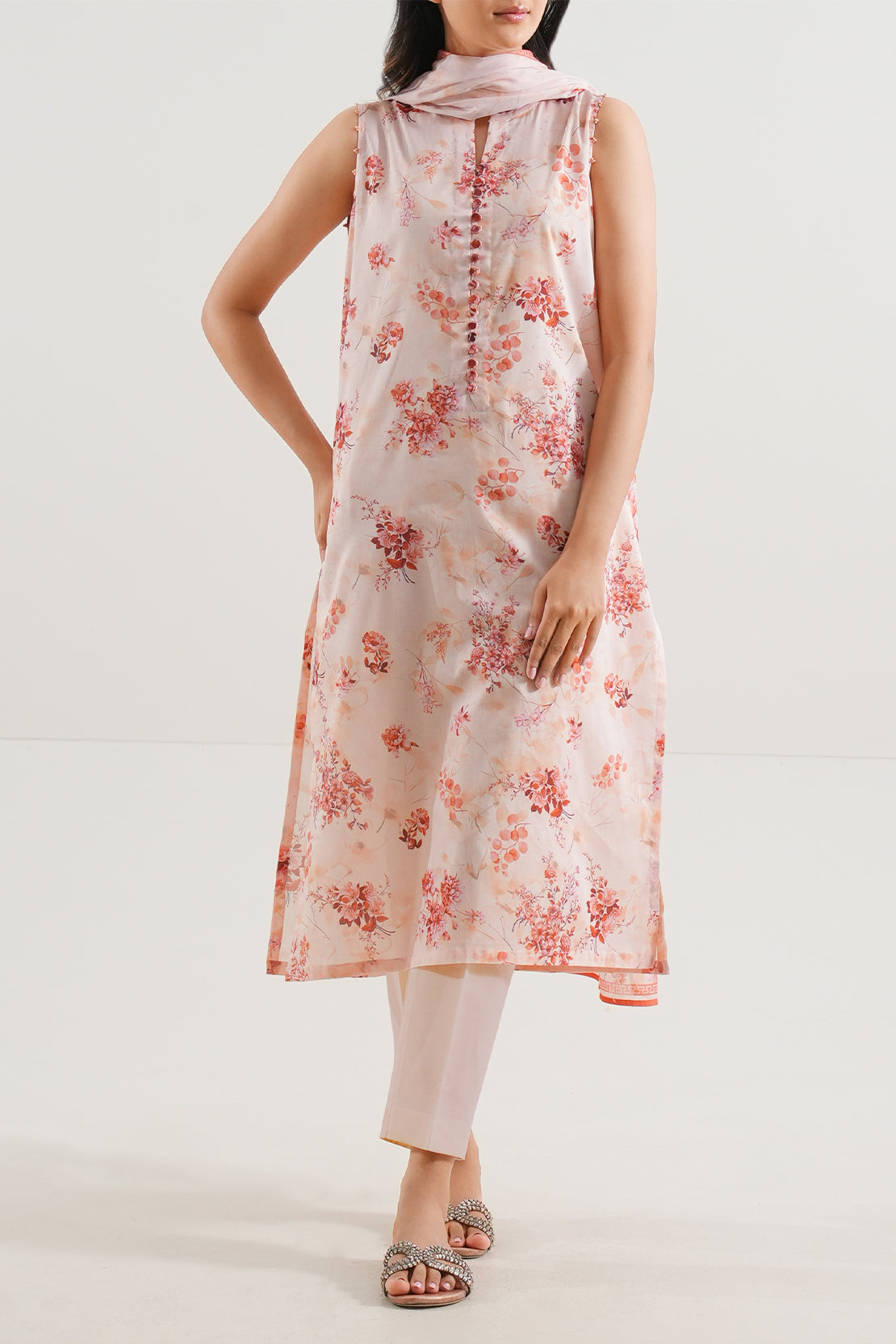 Saya Unstitched Printed Lawn 3 Piece