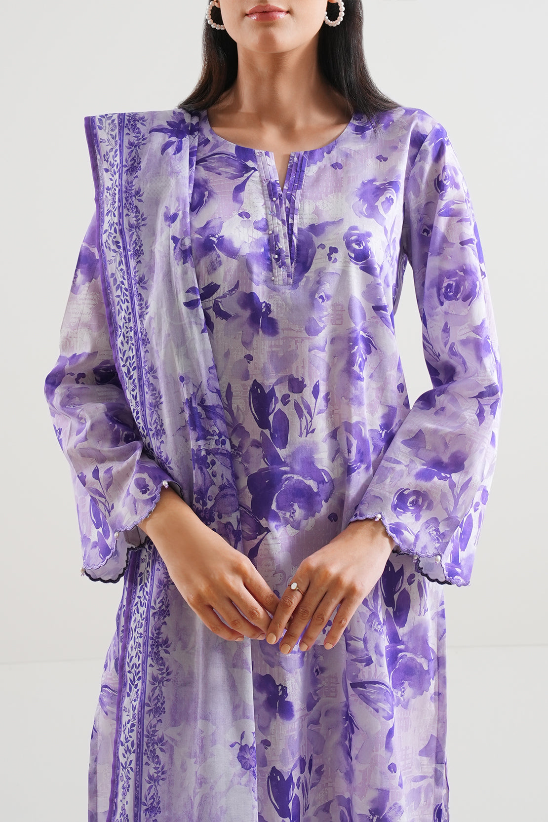 Saya Unstitched Printed Lawn 3 Piece