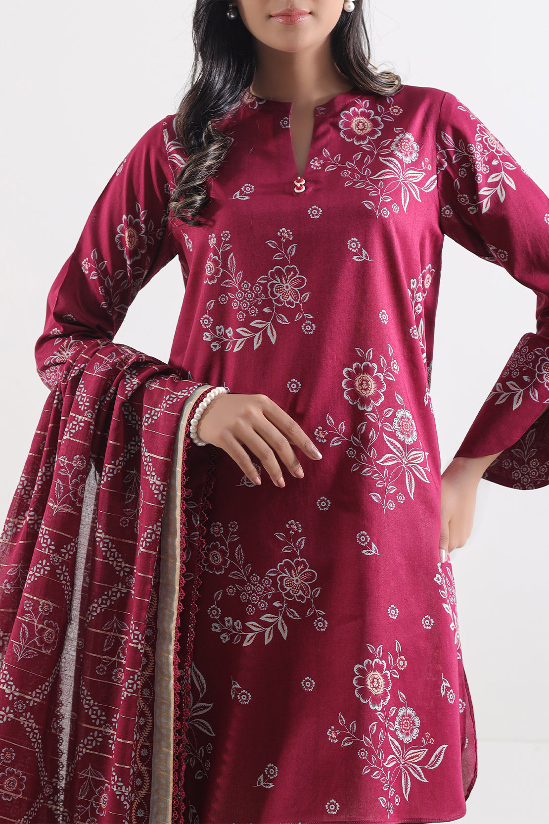Saya Unstitched Printed Lawn 3 Piece