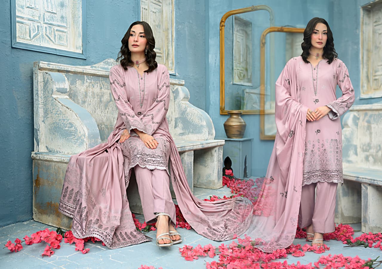 JACQUARD PREMIUM VISCOSE SOFT PINK