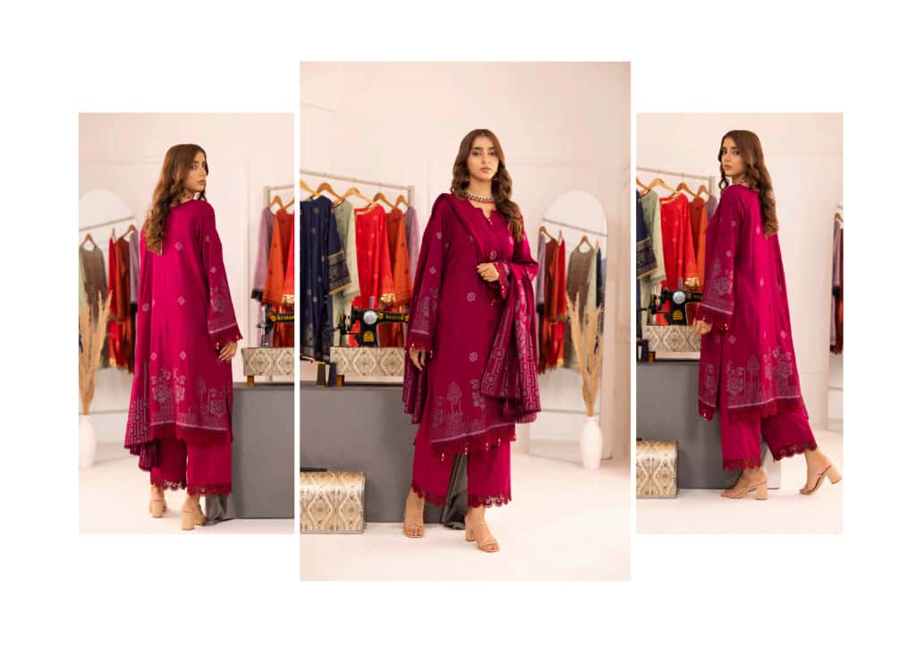 Jaquard Viscose (Magenta)