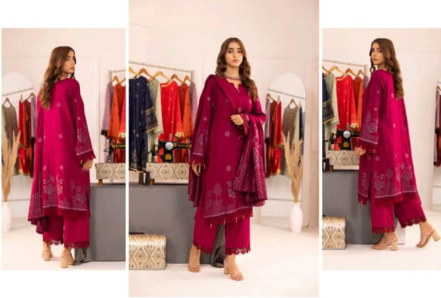 Jaquard Viscose (Magenta)