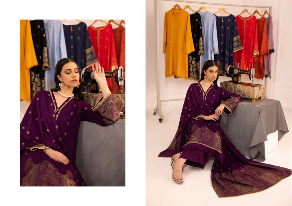 Jaquard Viscose (Deep Purple)