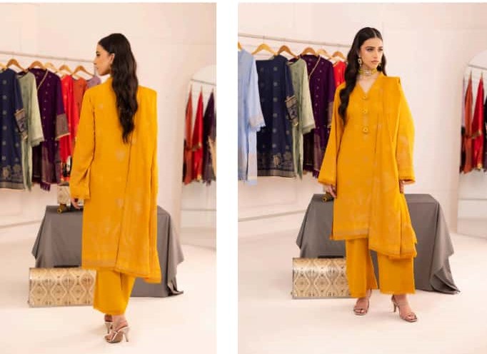 Jaquard Viscose  (Mustard Yellow)
