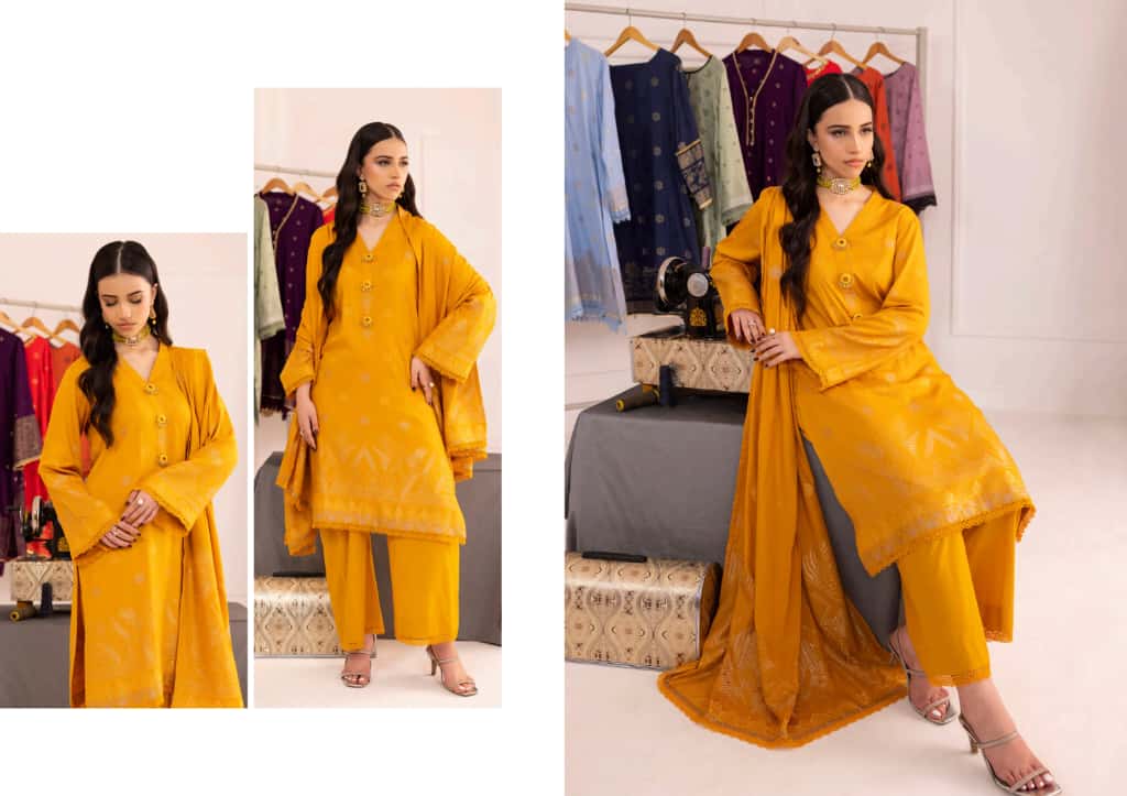 Jaquard Viscose  (Mustard Yellow)