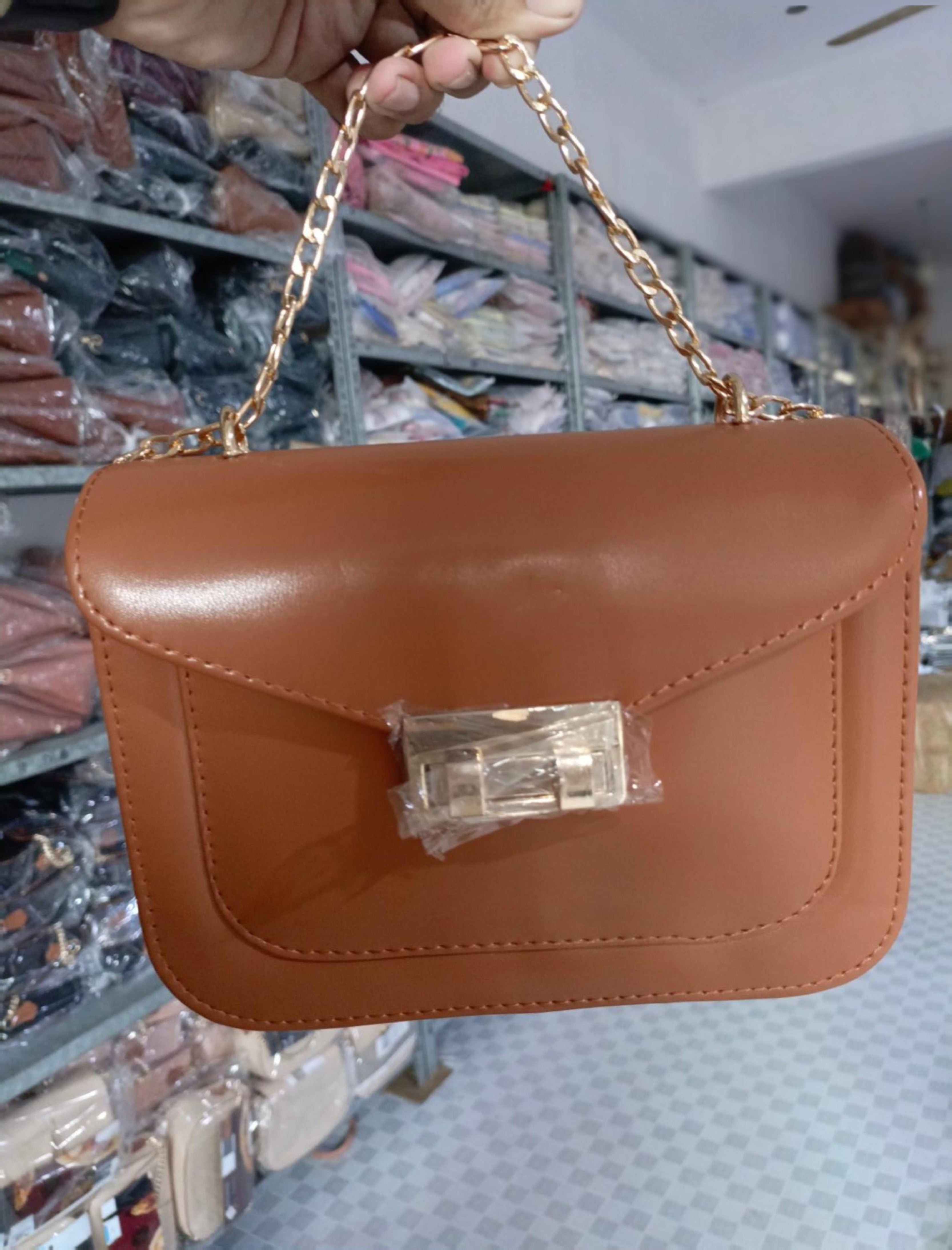 Premium Tan Leather Crossbody Handbag – Stylish Shoulder for Women