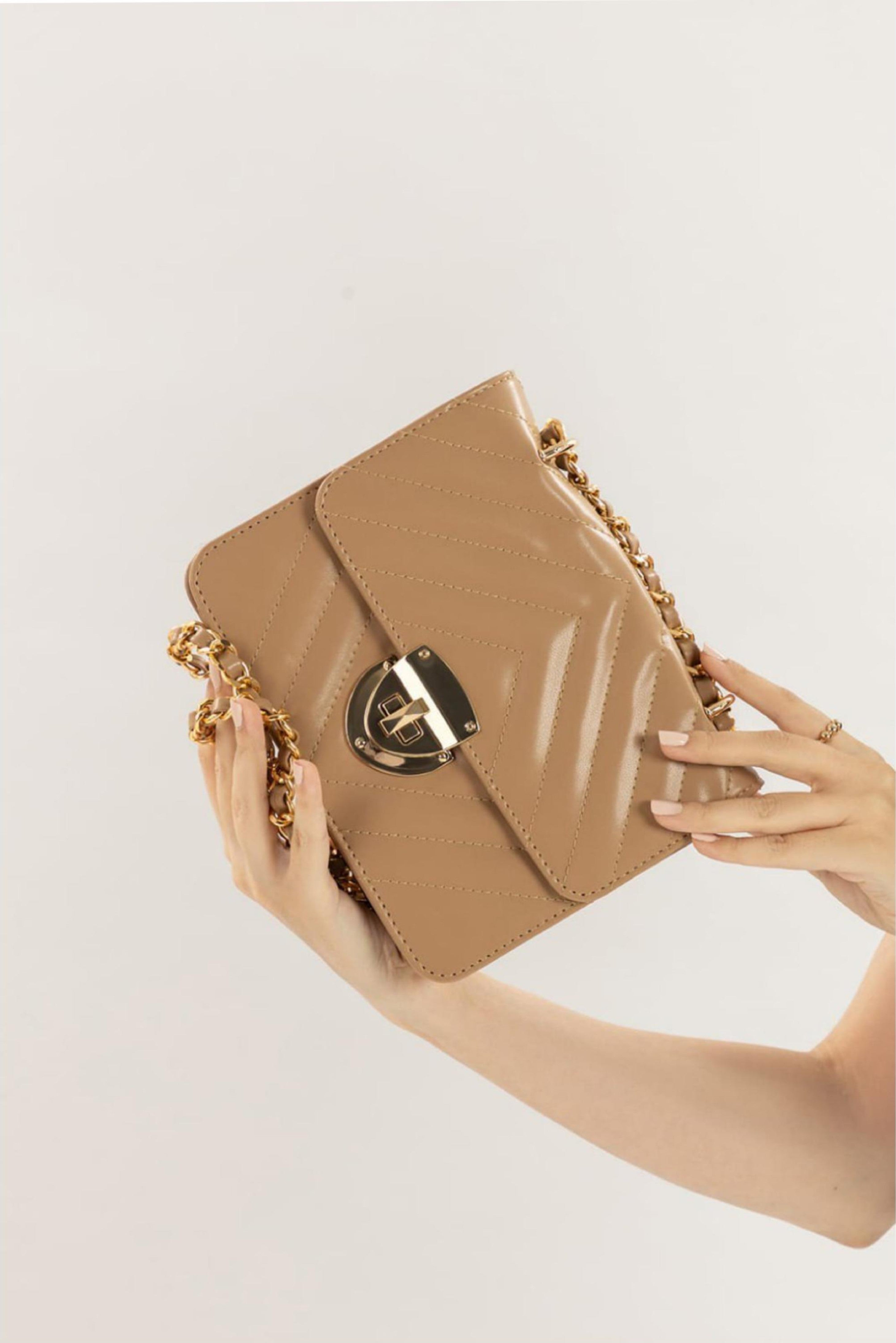 Premium Tan Leather Crossbody Handbag – Stylish Shoulder for Women